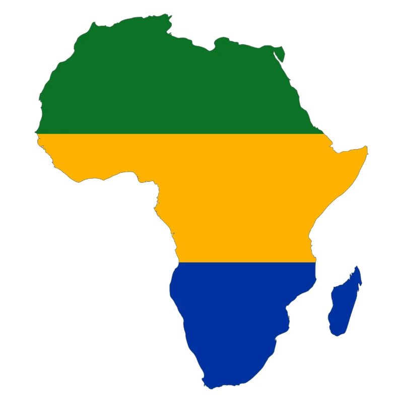Gabon_Flagge_Afrika