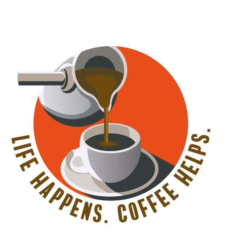 coffee helps cafe caffeine office saying cup drink