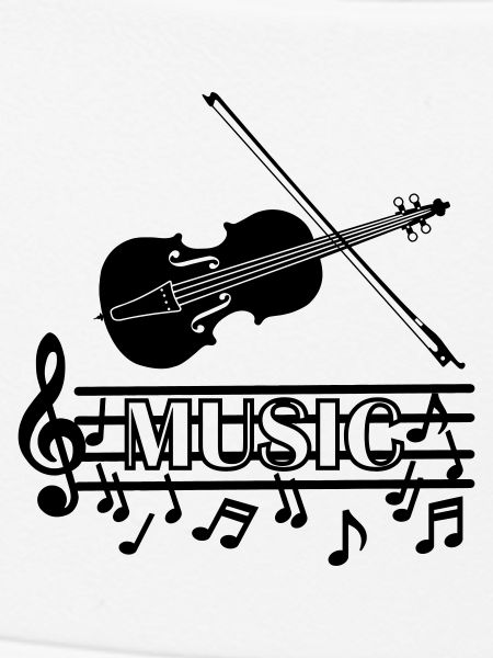 Violin music logo