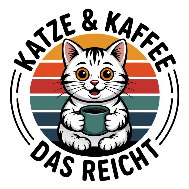 Katze und Kaffee das reicht