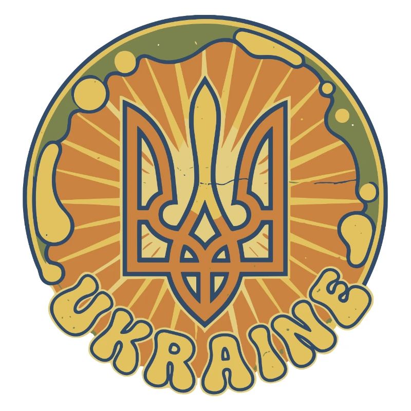 Insigne de soleil Trident ukrainien
