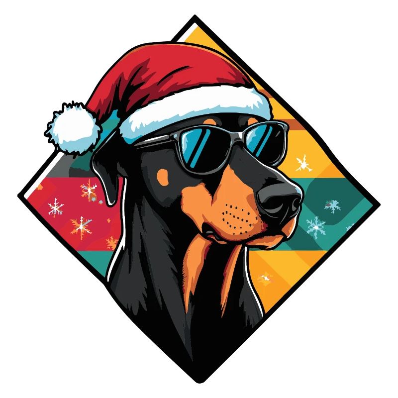 Doberman Christmas Sunglasses
