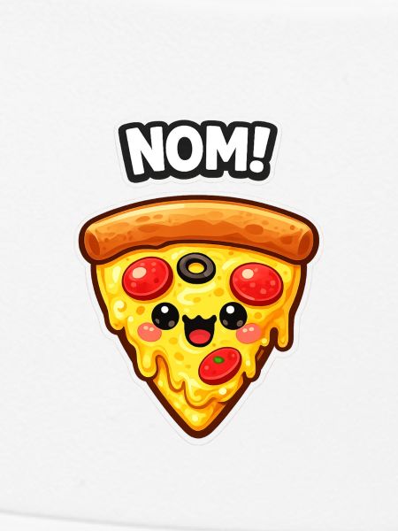 Kawaii Pizza Slice Design