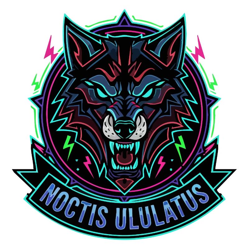 Neon Wolf Noctis Ululatus
