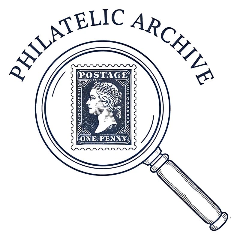 Stamp Archive Emblem Magnifier