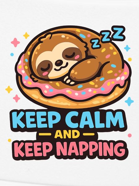 Donut-Schlafsloth Illustration