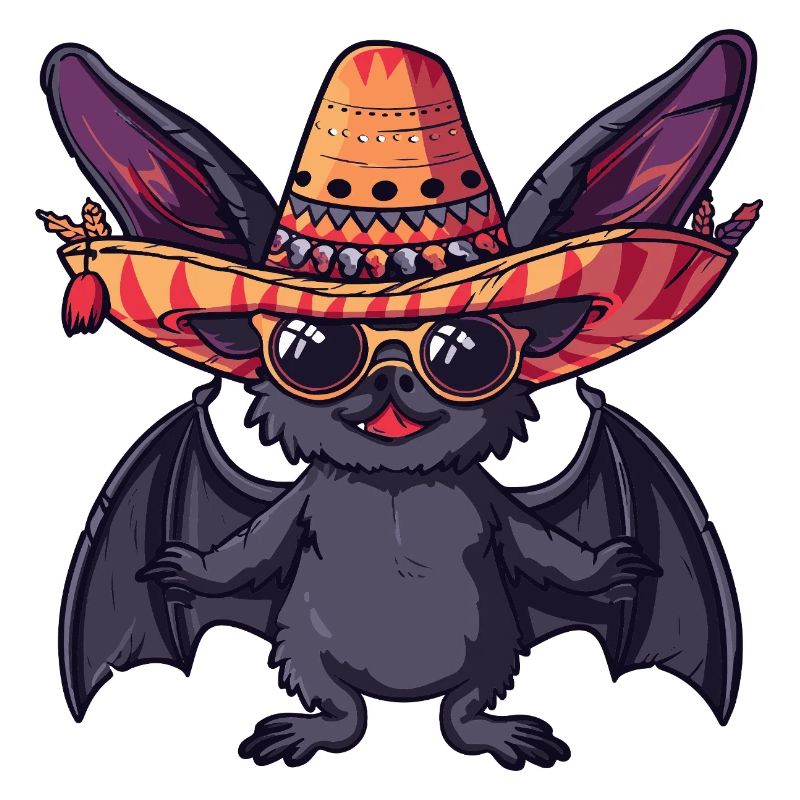 Bat Funny Sombrero