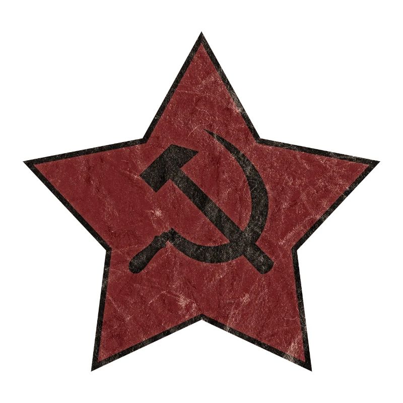 Red Star with Hammer and Sickle