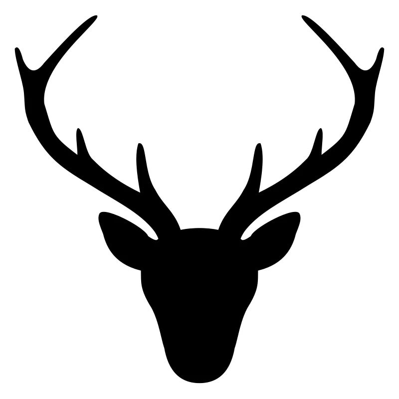 Hirsch Geweih Silhouette Jagd Jäger Geschenk