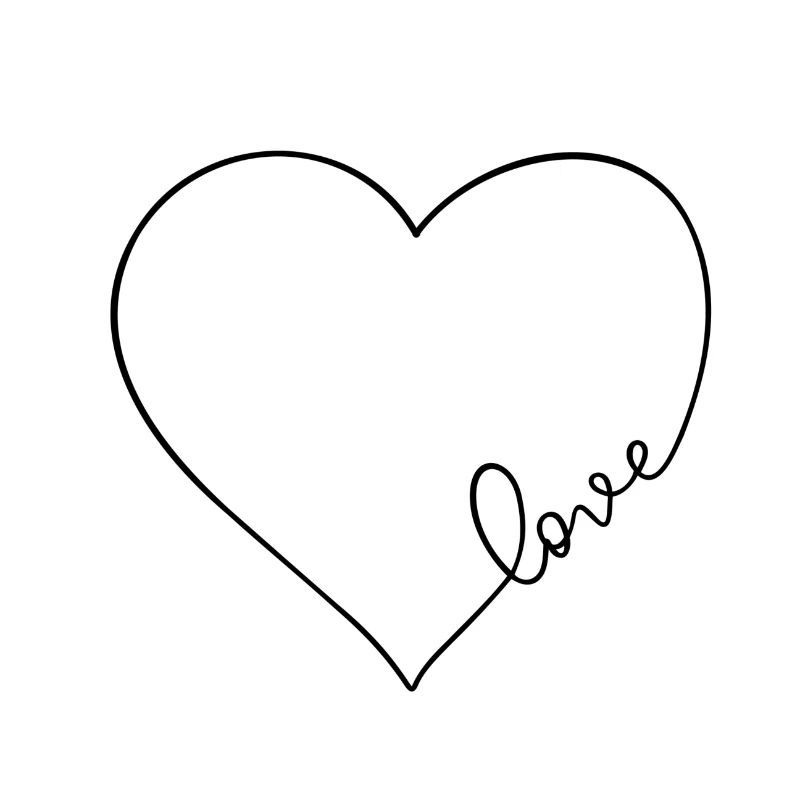 Minimalistische Liebe