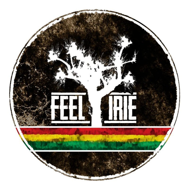 Feel Irie Tree with Reggae Stripes