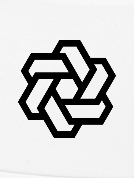 Hexagon circle logo
