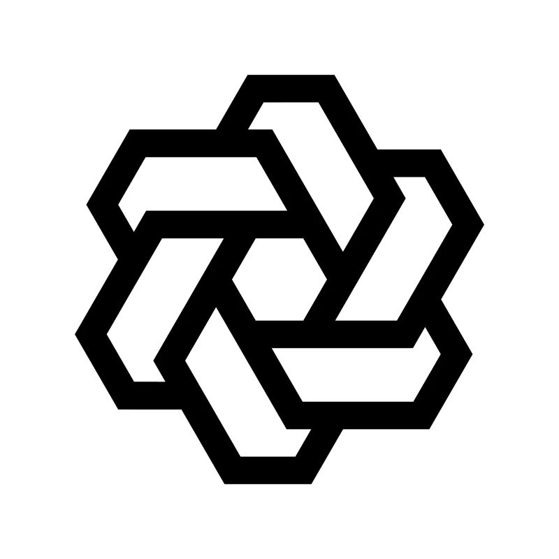 Logo cercle hexagonal