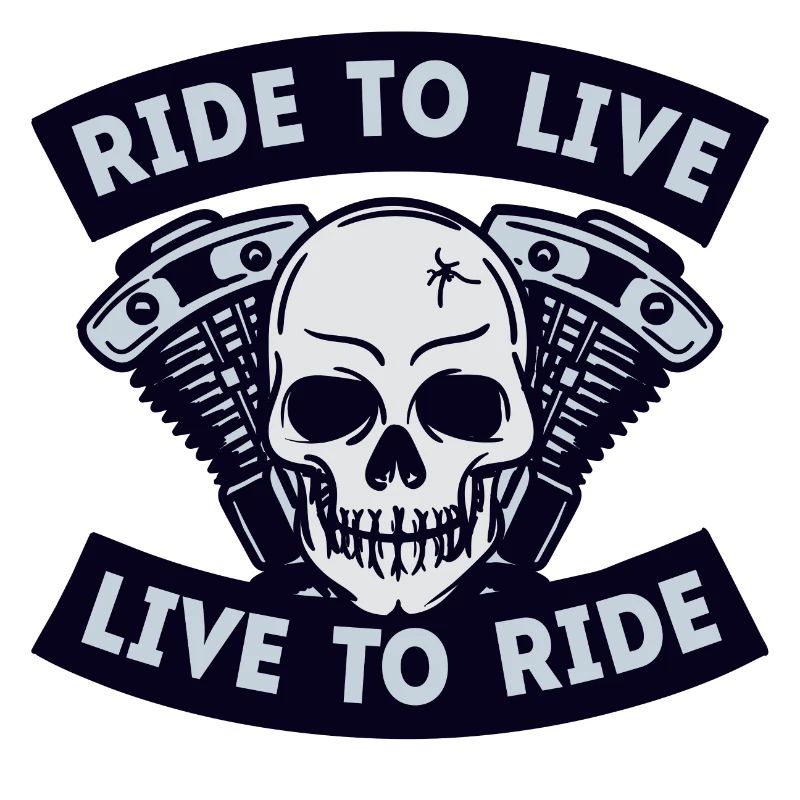 Motorcycles skull motorcycle biker statement