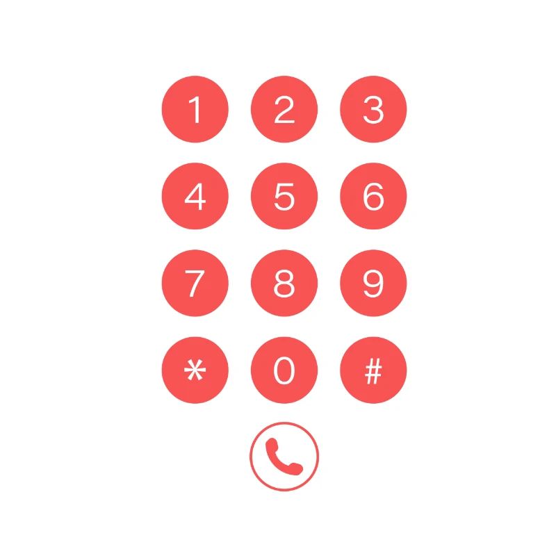 Telephone keypad