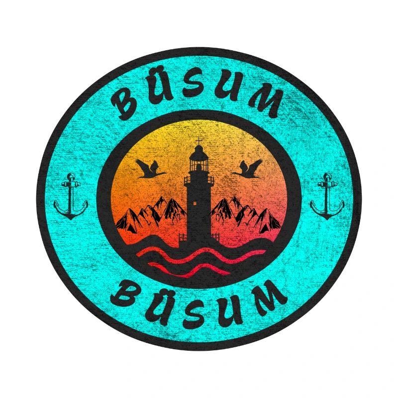 Büsum Leuchtturm Design / Geschenkidee