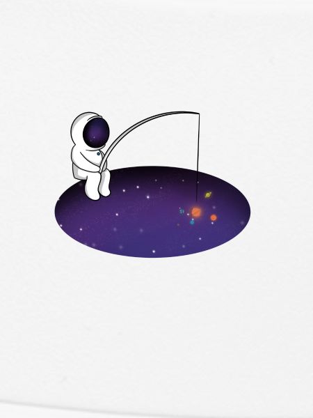 space fisherman