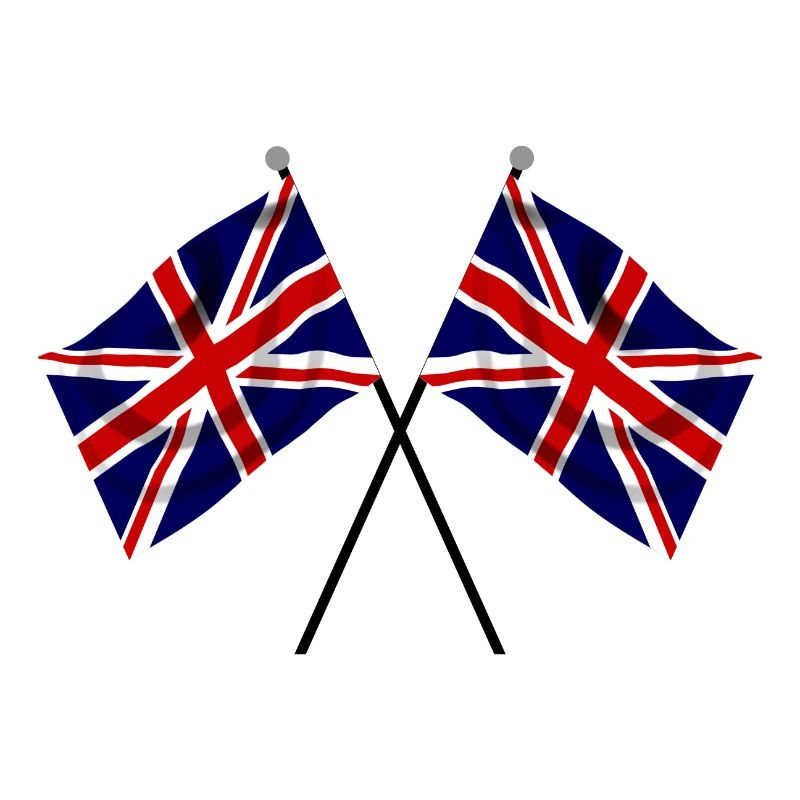 Union Jack Flag Twin Racing Flags