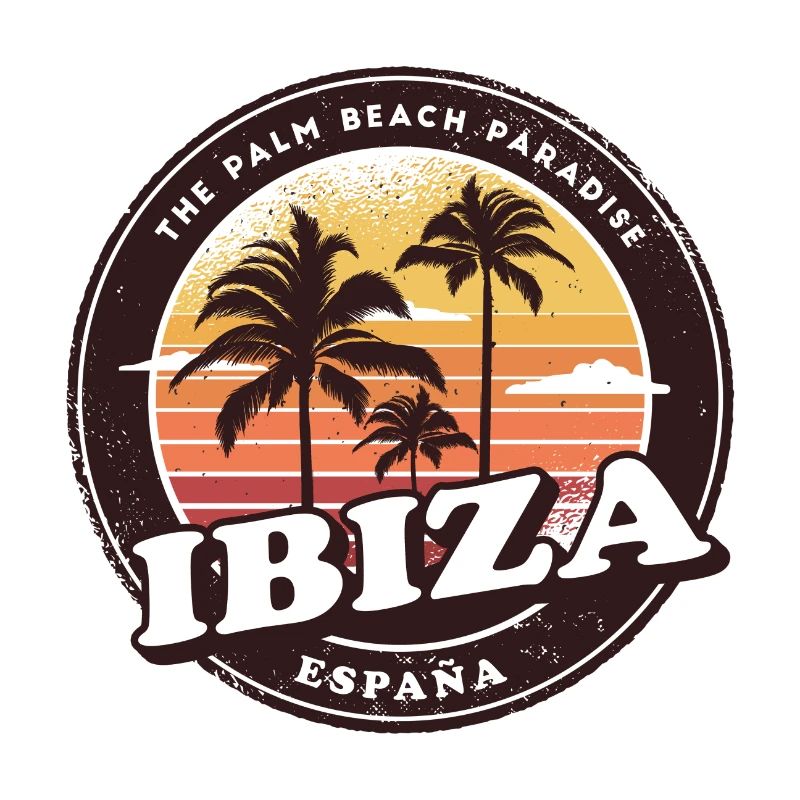 Ibiza Spanien Vintage Beach Design