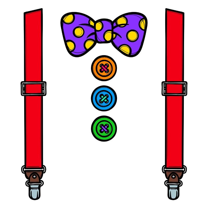 Costume clown carnaval carnaval
