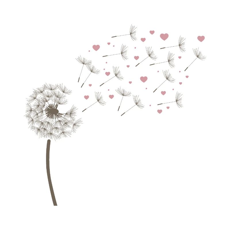 Pusteblume mit Herzen – Liebe & Verliebt