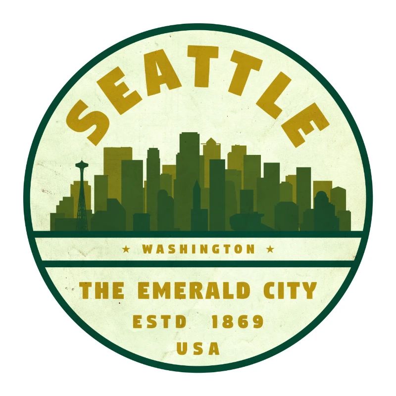 Seattle Emerald City Skyline