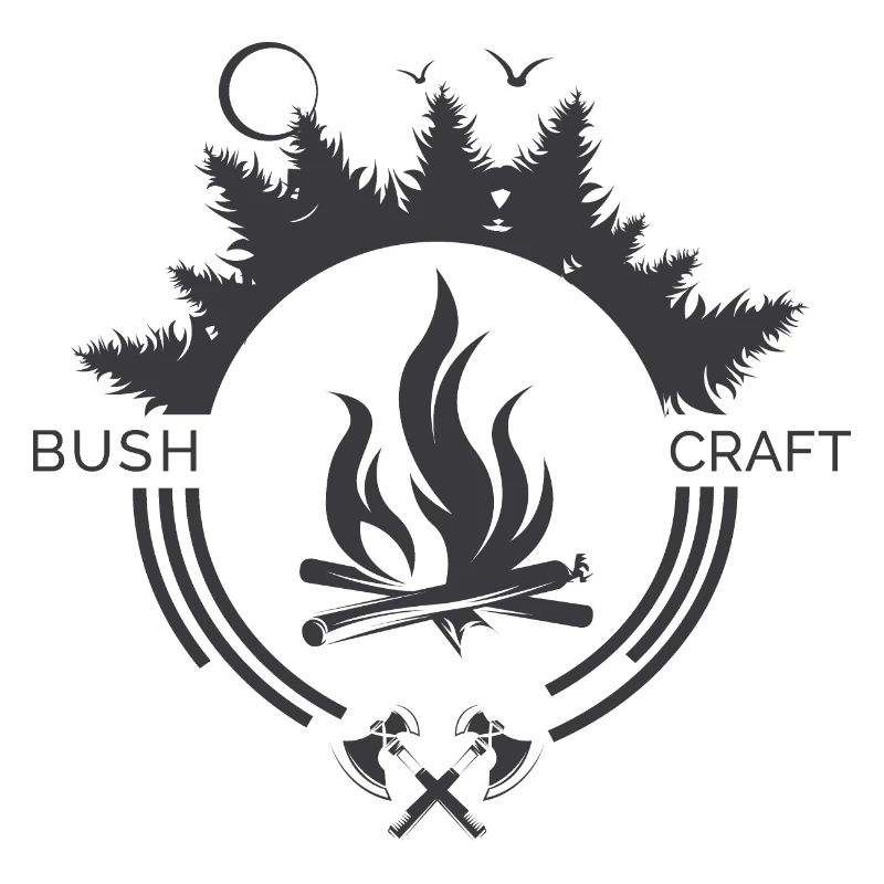 Icône de feu de camp de survie de Bushcraft