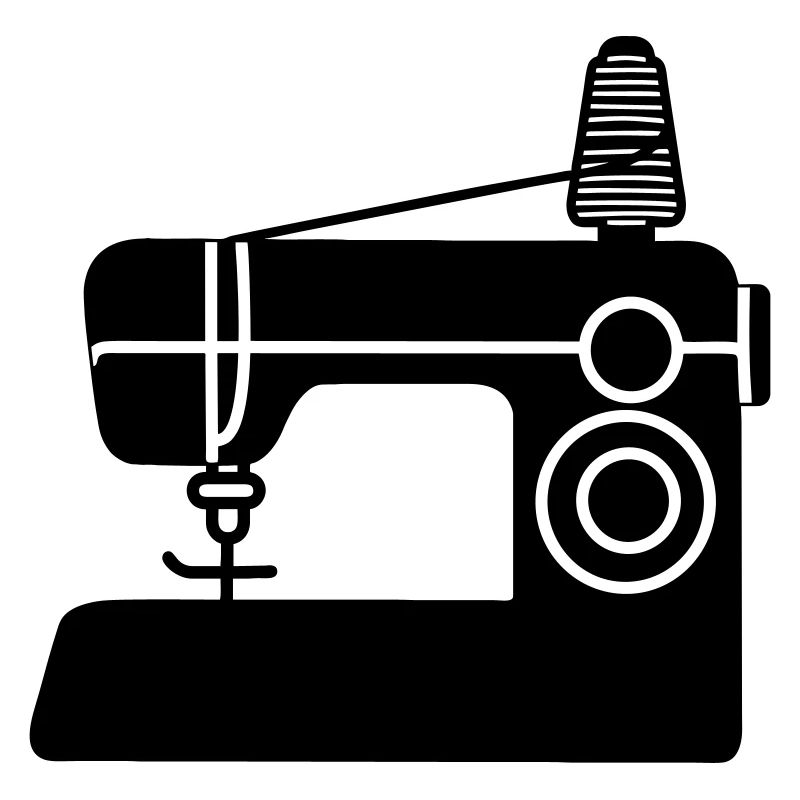 Sewing machine logo sewing shop