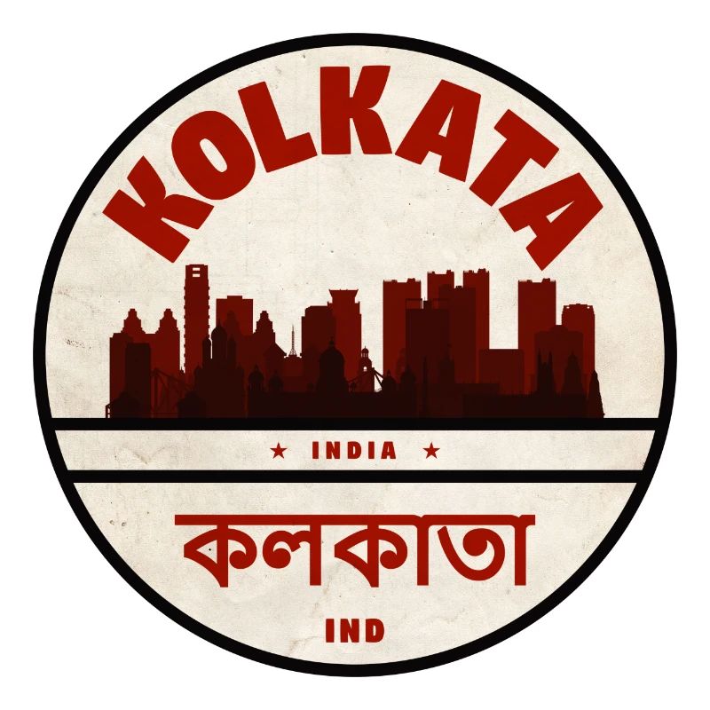 Emblème de la silhouette de Kolkata