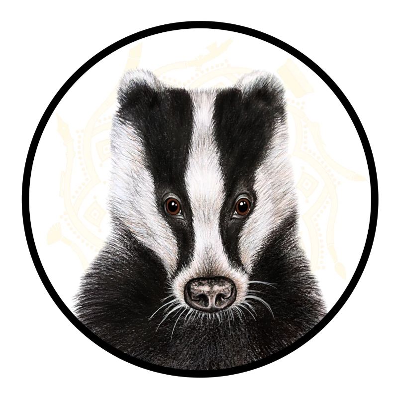 Dachs /Badger mit Logo