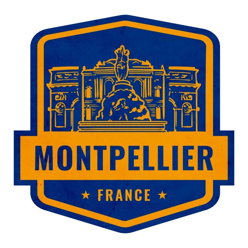 Montpellier Frankreich Abzeichen