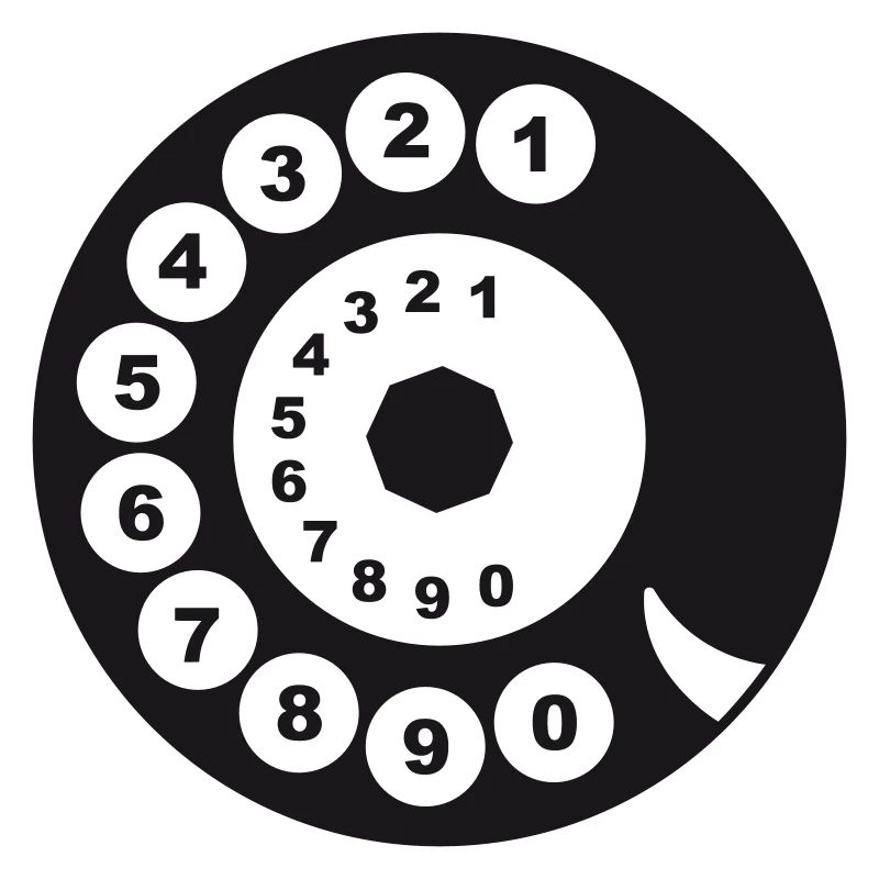 Altes Telefon Wählscheibe
