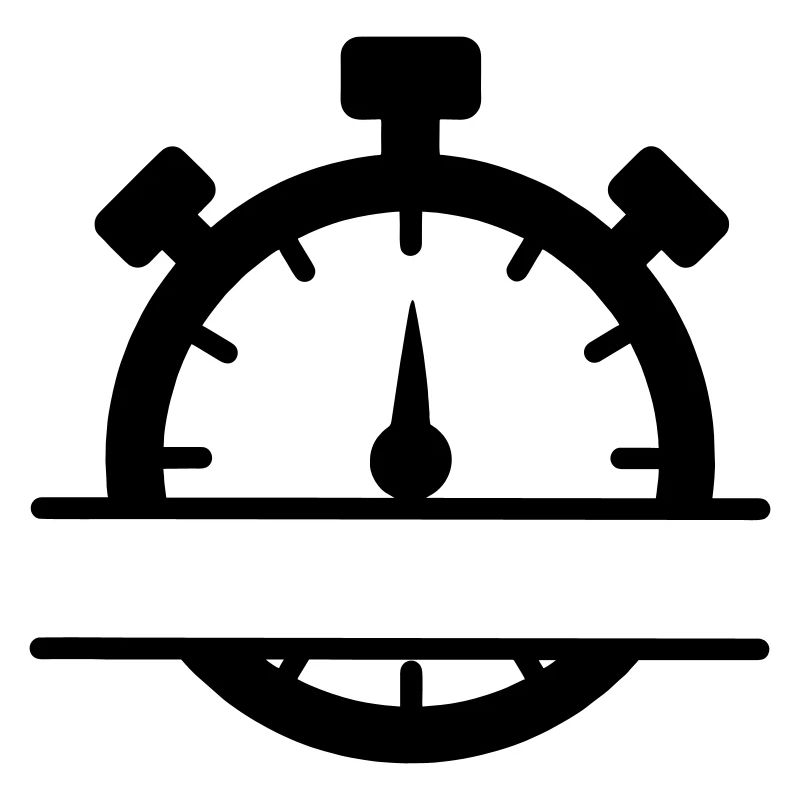 Chronomètre avec bannière