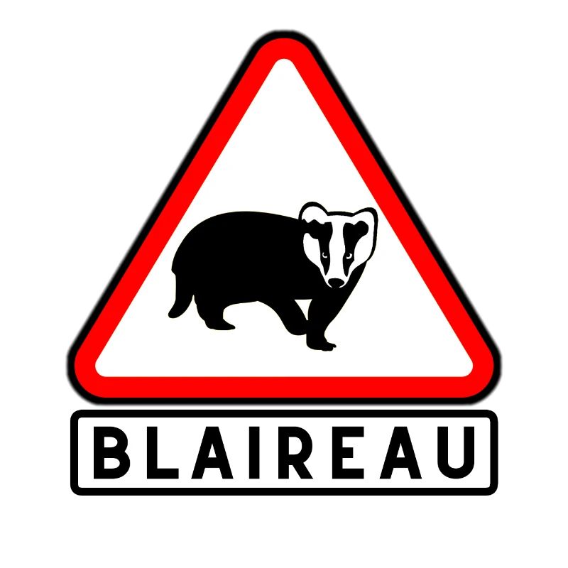Blaireau Triangle Avertissement