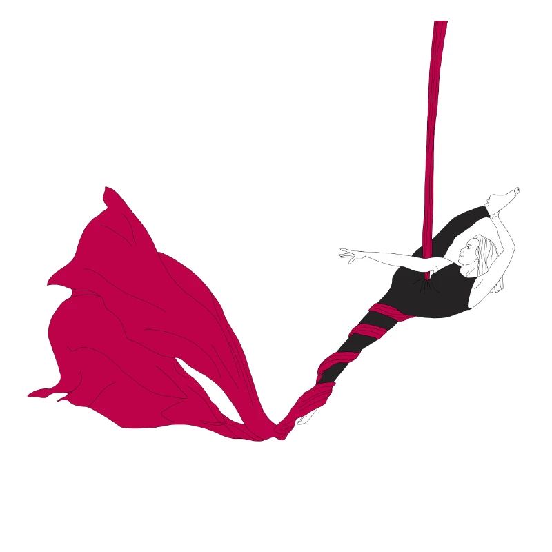 Magenta Silk's Aerial Acrobatics