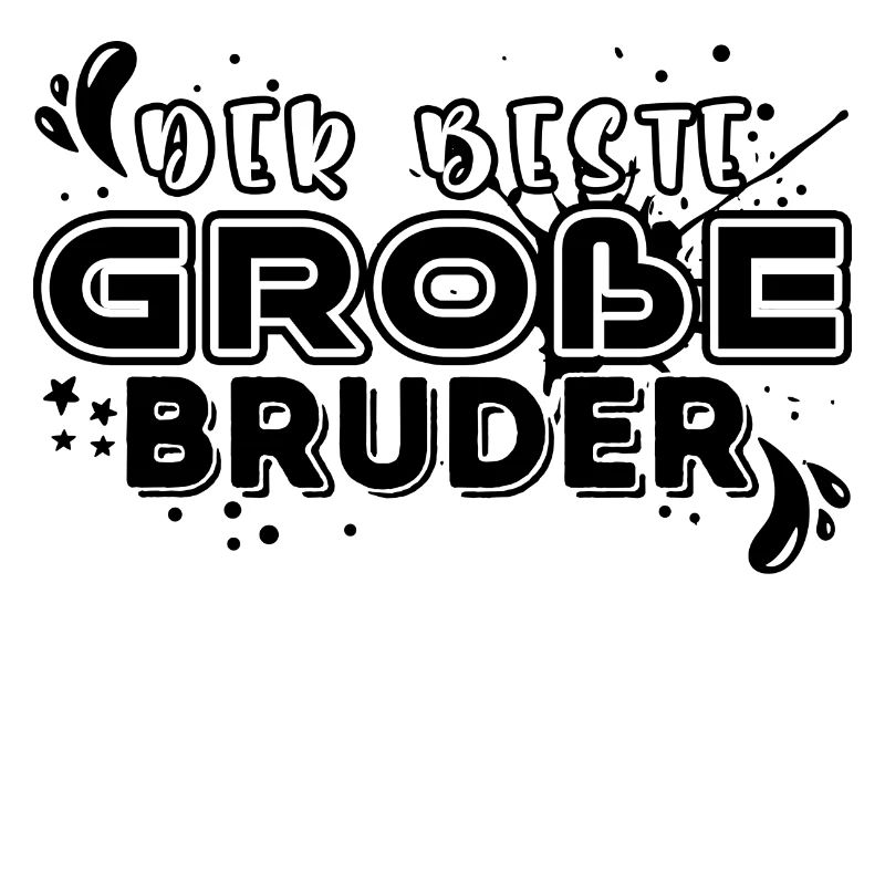 Bruderherz Großer Bruder Statement Geschwister