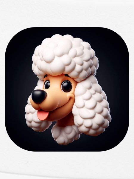 Comic Poodle Dog