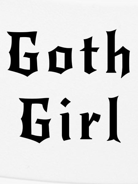 Gothic Mädchen schwarz