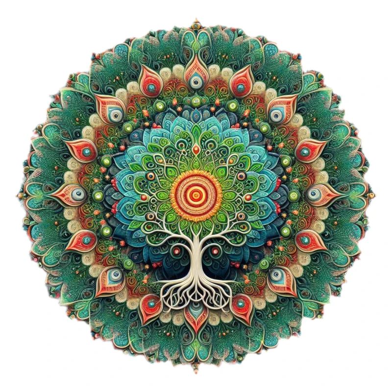 Mandala Arbre de Vie Coloré