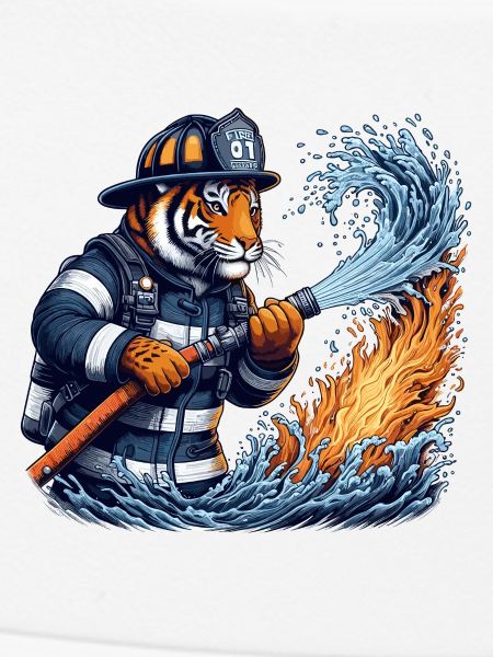 Firefighter Tiger Gift