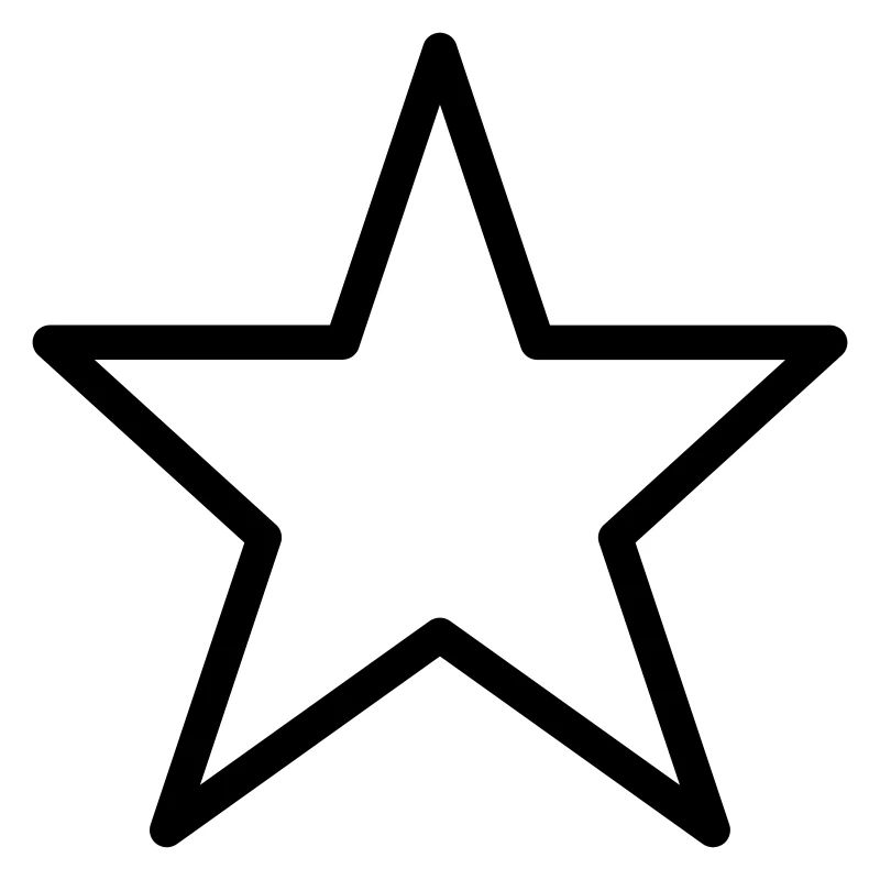 Stern Umriss Symbol