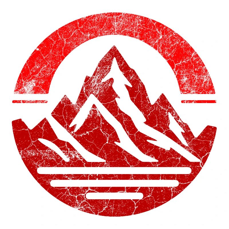 Vintage Roter Berg
