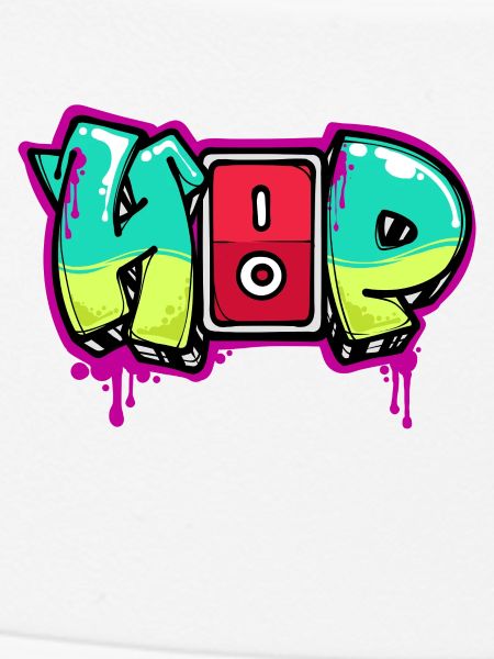 Strassenkunst Graffiti Spraydose Kunst Spruch