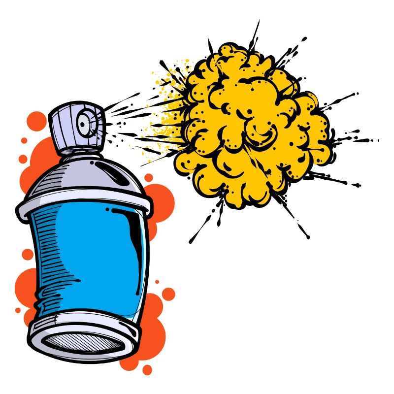 Zeichnen Illustration Graffiti Spraydose Sprayer
