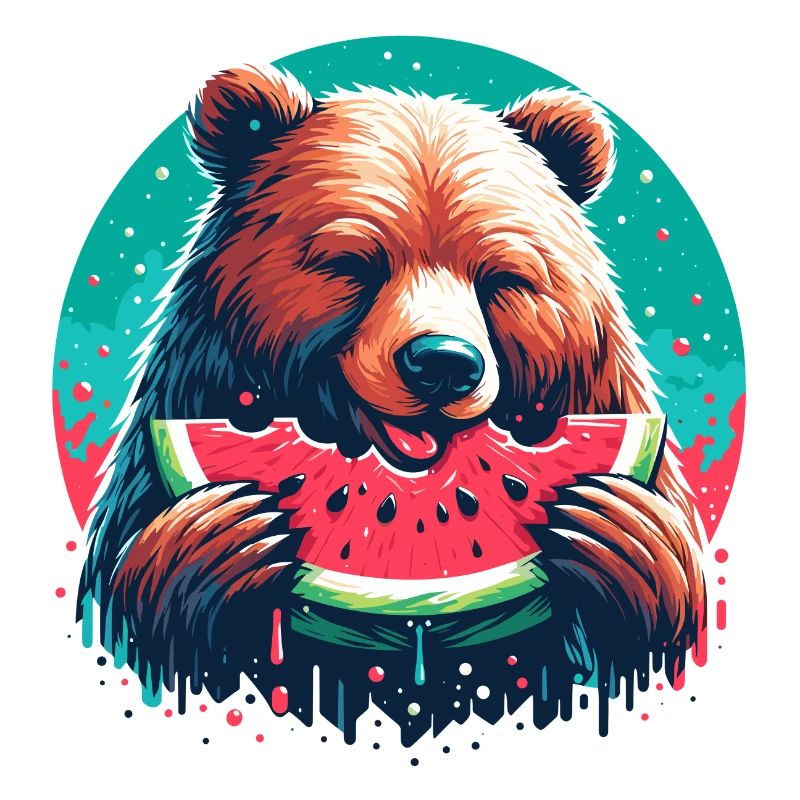 Wassermelone Bär lecker Geschenk