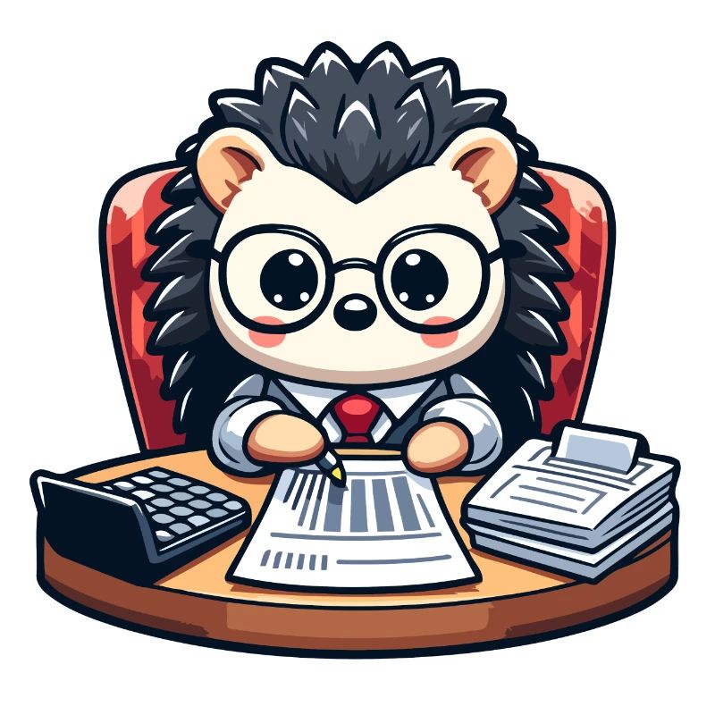 Accounting Hedgehog: The Calculating Critter