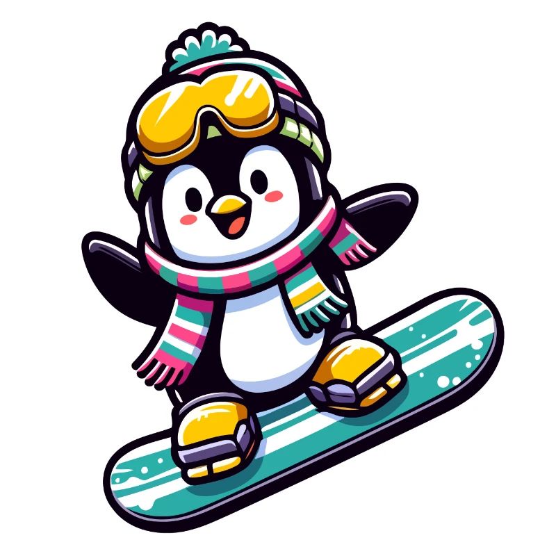 Snowboard Star: The Sliding Penguin