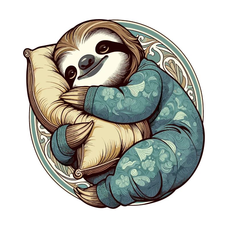 Sloth Sleeping Passion Gift