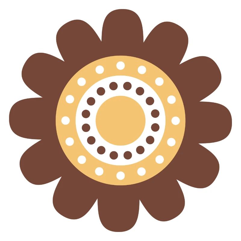 Cute Brown Daisy Flower