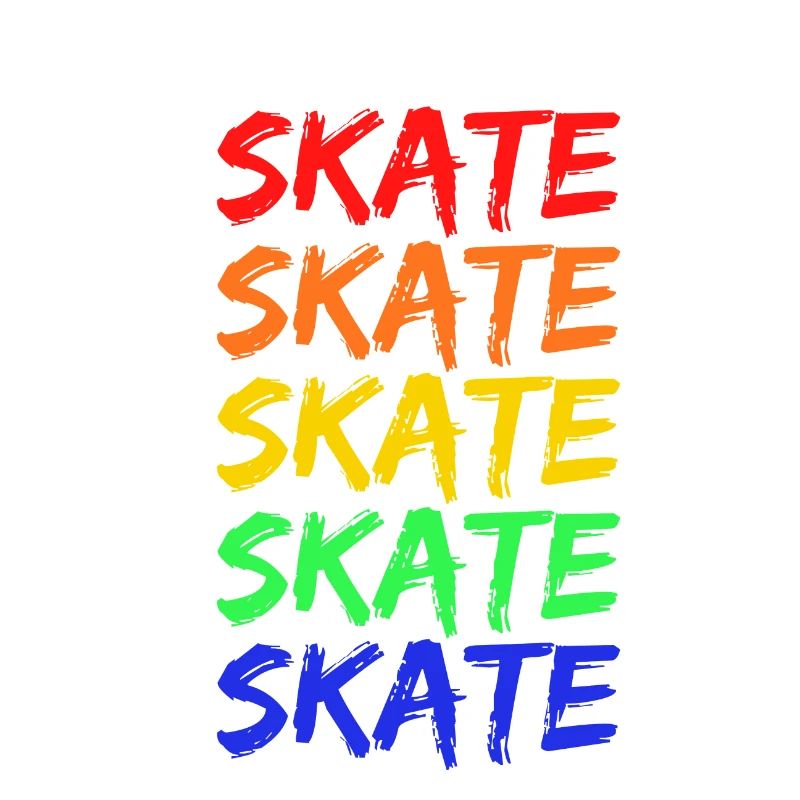 Rainbow Skate Lettering